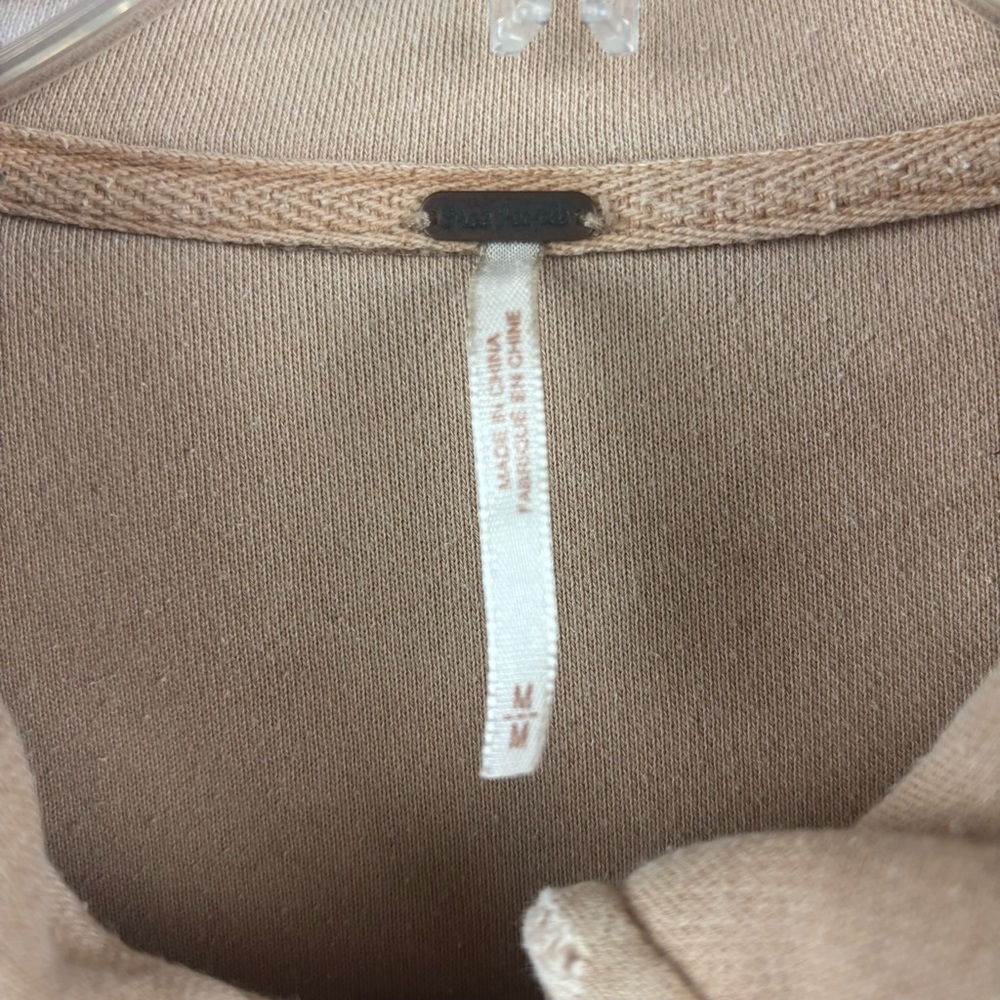 Free people Ruby Shacket distressed button front pockets size medium - Picture 3 of 13